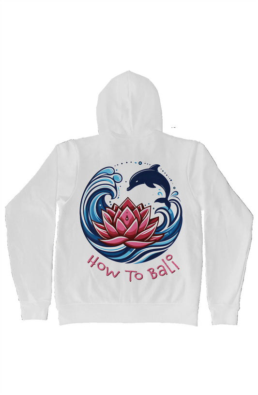 Bali Lotus Dolphin Wave - Bella Canvas Zip Hoody